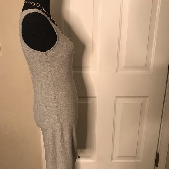 Grey Willow and Root Scrunched Ribbed T-Shirt Dress NWT - Picture 8 of 11